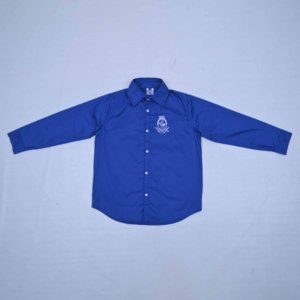 Camiseta azul a cuadros con apliques, camiseta personalizada de estilo urbano, camisa bordada, camisa con botones, camisa de manga larga, camiseta cómoda - Product Image 5