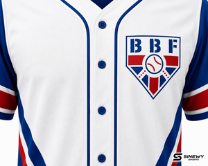 SINEWY SPORTS Baseball Jersey Unisex Short Sleeve Heat-Transfer Printed Moisture-Wicking Polyester Regular Fit Custom Team Name - Product Image 4