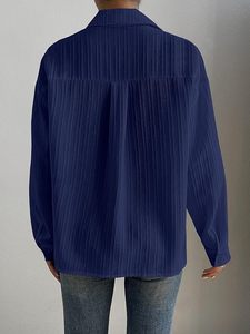 Women’s Floral Pattern Button <b>Down</b> Shirt Regular Fit Lightweight Casual Wear - Product Image 3