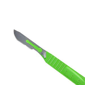 Instrument chirurgical manuel # 4 Manches de scalpel en acier inoxydable avec poignée antidérapante pour interventions médicales Scalpel 4 - Product Image 5