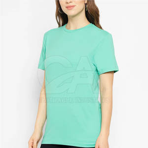 Camisetas de Mujer de Nuevo Diseño, Camisetas de Tallas Grandes, Camisetas con Diseño Personalizado, Fabricantes de Camisetas de Mujer en Pakistán - Product Image 5