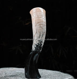 Cuerno de Buey 100% Natural de la Mejor Calidad, Tallado a Mano con Soporte de Cuerno, Diseño de Lujo para Hoteles, Restaurantes y Uso Doméstico - Product Image 5