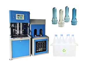 Low Price 2 Cavity Semi-Automatic High-Accuracy PET Bottle Molding <b>Machine</b> PLC Motor Pump Bearing PC PET <b>Stretch</b> Blow Molding - Product Image 4