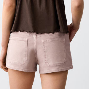 Shorts en jean coupe décontractée, délavage vintage, style décontracté et tendance, matière de haute qualité / Prix abordable, idéal pour l'été, vente en gros - Product Image 6