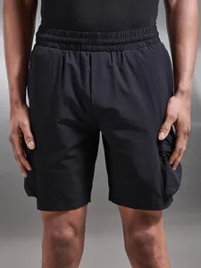 Custom Men’s Pocket Cargo Shorts 4 Way Stretch Nylon Shorts Slim Fit Multi Pocket Outdoor Shorts with Zipper Pockets - Product Image 1