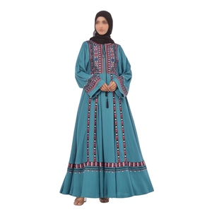 <b>Abaya</b> Best Quality Casual Button Embroidery <b>Abaya</b> for Women Memory Fabric Customized Sizes Colors 100% Polyester Eco-Friendly - Product Image 1