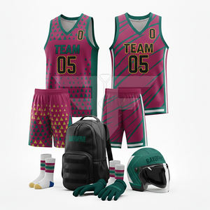 Maillots de basket respirants très demandés pour hommes – Ensemble d'uniformes d'entraînement à manches courtes avec options personnalisables - Product Image 2