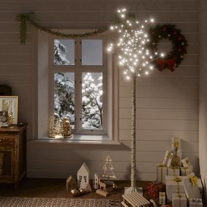 7 Ft Kerstboom Met 220 Koude Witte Leds Decoratieve Verlichting Voor Binnen-En Buitenwilg - Product Image 1