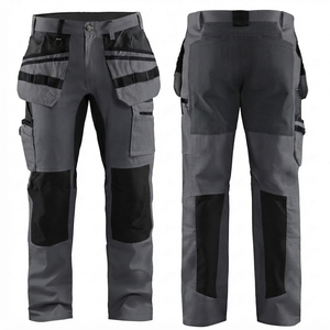 Pantalon de travail de sécurité multi-outils avec poches cargo, haute visibilité, réfléchissant, pour travaux routiers, vente en gros, pantalon de travail personnalisé - Product Image 1