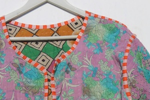 Vintage Kantha <b>Jacket</b> Boho <b>Women</b> Coat Boho Indian Old Kantha Quilts <b>Jacket</b> - Product Image 6