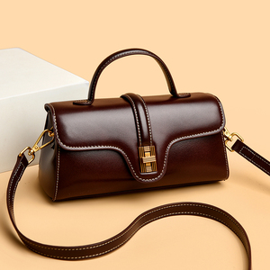 Bolso Bandolera de Cuero Genuino Vintage de Alta Calidad para Mujer, con Cierre de Cremallera, Elegante y Moderno para Uso Diario - Product Image 2