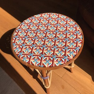 Tabouret en rotin tressé fait main moderne, chaise en bambou naturel pour un salon élégant, un patio, un café et une décoration intérieure - Product Image 5