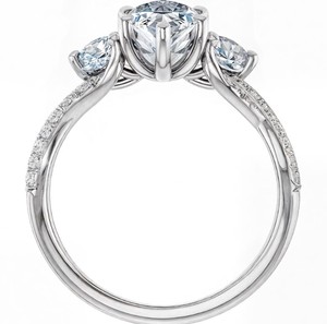 Marquise Cut Moissanite <b>Cross</b> <b>Ring</b> 925 Sterling <b>Silver</b> White Gold Plated Christian Promise Engagement <b>Ring</b> Religious Jewelry - Product Image 2