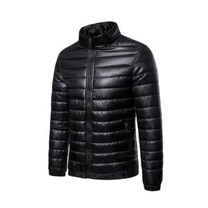 OEM Custom Lightweight 2025 Winter <b>Coat</b> <b>for</b> <b>Men</b> Bubble Puffer Jacket with Canvas Front Logo Warm Pocket - Product Image 5