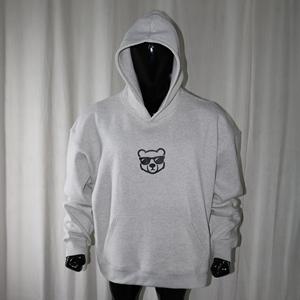 100% cotton <b>black</b> color Hoodie 450 GSM cotton <b>fleece</b> custom embroidery printing embossing oversized fitting hoodies Clush Sports - Product Image 1