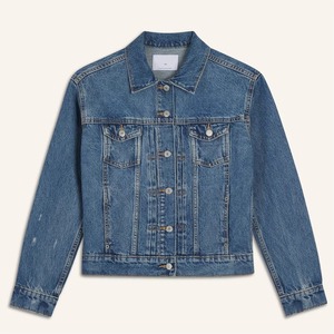 Chaqueta Vaquera Elegante para Mujer, Cierre de Botones, Bordado Oscuro, Prenda Exterior Casual Ecológica, Servicio OEM Personalizable, Estilo Moderno para Uso Diario - Product Image 3