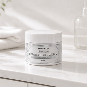 Crème de Nuit Réparatrice Raffermissante pour le Visage – Soin Coréen pour Peaux Ternes et Élastiques – Soin de Soutien à l'Élasticité - Product Image 1