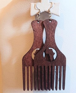 Nouveauté 2026 Boucles d'oreilles pendantes rustiques en bois pour femme, légères, personnalisables, style statement, pour fêtes, usage quotidien et occasions festives - Product Image 4