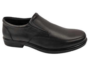 Chaussures pour hommes en dentelle synthétique noire respirante, à enfiler, bout rond, toutes saisons, confortables, style tendance, semelle intermédiaire en EVA, semelle extérieure en caoutchouc - Product Image 2