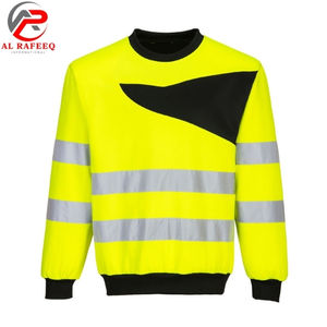 Sudadera de bajo precio para hombre al por mayor, cuello redondo, reflectante de alta visibilidad, sudadera de invierno de forro polar para hombre y mujer - Product Image 5