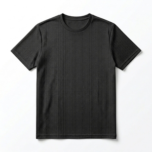 T-shirt de luxe pour homme de haute qualité, 100 % coton, épais et uni, broderie personnalisée surdimensionnée pour le fitness - Product Image 2