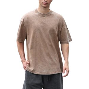 Custom Wholesale Oversized <b>Acid</b> <b>Wash</b> Heavyweight 100% Cotton Men's <b>T</b> <b>Shirts</b> Vintage Style Easy To Wear Men <b>Acid</b> <b>Wash</b> <b>T</b> <b>Shirt</b> - Product Image 6