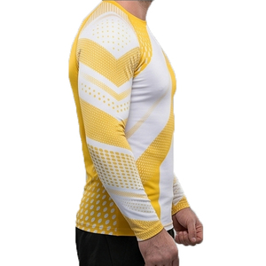 Maillot de compression MMA haute qualité à manches longues, personnalisable avec logo, pour hommes - Product Image 4