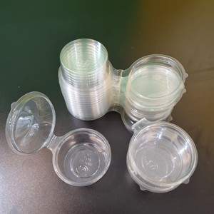 Nouvelle promotion 2026 : Contenants à sauce jetables en plastique PET de 2 oz avec couvercle articulé pour vente à emporter – Meilleur prix usine - Product Image 4