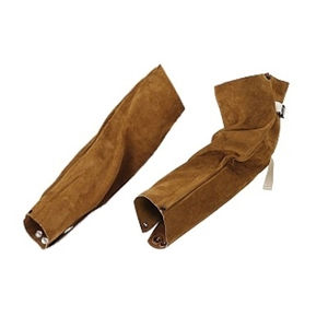 Manchons de bras de soudeur réglables en cuir de vachette pleine fleur et daim, respirants, confortables, personnalisables, résistants à la chaleur, aux coupures et aux flammes - Product Image 3