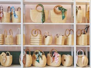 OEM Private Label Floral <b>Straw</b> Beach <b>Bag</b> and Embroidered Hat Set Factory Direct - Product Image 4