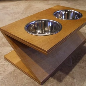 ชามไม้สำหรับใส่อาหารและน้ำสัตว์เลี้ยง ผลิตภัณฑ์สัตว์เลี้ยงเพื่อการส่งเสริมการขาย - Product Image 1