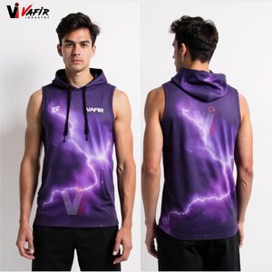 Tenue de football 7v7 sublimée imprimée, avec casque rembourré, gants respirants, antibactériens, séchage rapide, sans manches, personnalisable - Product Image 5