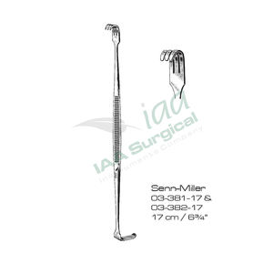 Retractor Senn Miller de doble punta, gancho de piel tipo Snook, gancho de acero afilado y roma para escalada - Product Image 3