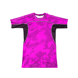 Camiseta de Manga Corta para Hombre, Cuello Redondo, Color Marrón, con Ribete en Contraste, Tejido de Poliéster, Corte Regular, Estilo Casual, Color Sólido - Product Image 6
