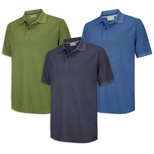 Camiseta Polo de Cuello Redondo para Hombre, de Polialgodón, Absorbente de Humedad, Ropa Deportiva de Alto Rendimiento, para Verano, Escuela, Equipo - Product Image 1