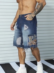 กางเกงขาสั้นลำลองสไตล์สตรีทสำหรับผู้ชาย ผ้าฝ้าย 100% ระบายอากาศได้ดี กันลม ทนทาน ไม่ยับง่าย เป็นมิตรกับสิ่งแวดล้อม ลาย OEM สำหรับฤดูร้อน - Product Image 2