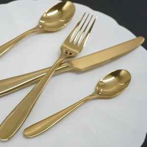 Ensemble de couverts en acier inoxydable de haute qualité, pas cher, en gros, pour restaurants, y compris couteau à steak, pour fêtes et mariages - Product Image 3