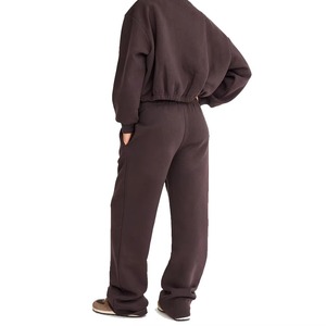 Ensemble de survêtement personnalisé pour femme en coton premium French Terry, coupe oversize, fabricant de vêtements en gros OEM ODM - Product Image 5