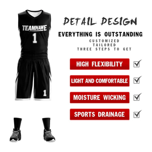 Basketball Uniform Set Custom Team Name Breathable Spandex/Polyester Front Logo High Quality and Comfortable Uniforms - Product Image 4