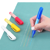 Marqueur à craie à manche en plastique pour la couture et la confection de tissus, lisse pour le dessin