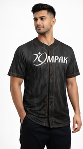 Maillot de baseball classique respirant à manches courtes grande taille avec impression par transfert thermique pour équipes sportives et usage quotidien - Product Image 3