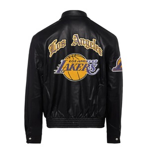 Veste en cuir pleine fleur des Lakers de Los Angeles, couleur - Product Image 2