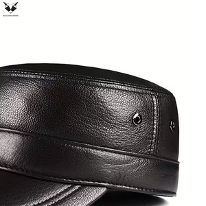 Gorras de Cuero Genuino Negro de Primera Calidad, Clásicas, Elegantes, Fáciles de Usar, Producto de Moda, Nuevo Ingreso, Buen Proveedor - Product Image 6