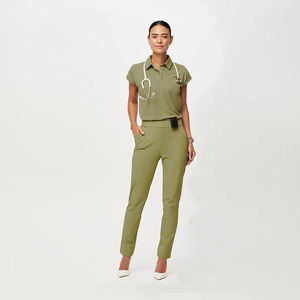 New Hot Sale High Quality Medical Scrubs Customized <b>Doctor</b> Nurse Scrub Uniforms Spandex/Polyester Twill Fabric Custom Hospital - Product Image 1