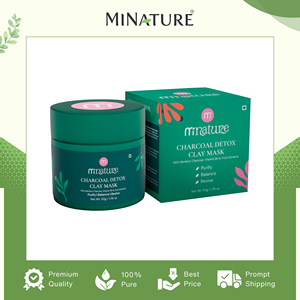 Masque détoxifiant à l'argile au charbon de bois, 100 % ingrédients naturels purs, qualité supérieure, provenant d'un vendeur indien au meilleur prix. - Product Image 2
