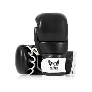 ถุงมือฝึกซ้อม MMA คุณภาพสูงราคาถูก ผลิตในปากีสถาน ถุงมือฝึกซ้อม MMA หนังแท้ สวมใส่สบาย - Product Image 1