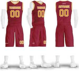 Maillots de basket-ball personnalisés 100% polyester de haute qualité, uniformes d'équipe, impression par sublimation professionnelle, shorts et vêtements - Product Image 5