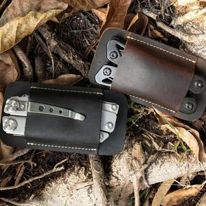 Leather Cover Adjustable Strap Holster Universal Belt Sheath Double Stitch Customized ODM OEM Factory Waterproof Belt Clip 200 - Product Image 6
