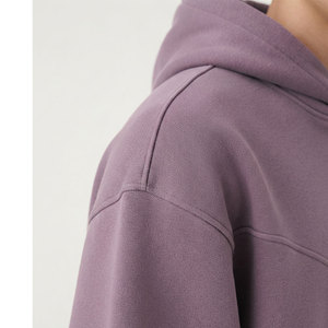 Sweat à capuche tendance pour homme en tissu peluche extra large, coupe ample, style décontracté inspiré de l'athlétisme, vêtement chaud et mode, sweat à capuche personnalisé - Product Image 3