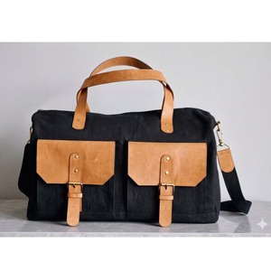Bolsa de Viaje Deportiva de Lona de Lujo, con Cierre de Cremallera, Gran Capacidad, Resistente, Unisex, Negra - Product Image 5